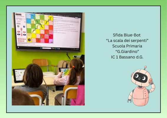 Sfida "La scala dei serpenti" con Blue-Bot